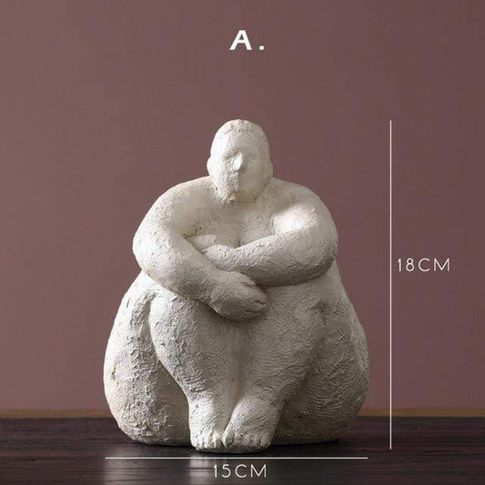 Resin Female Figure Statue for Home Decor