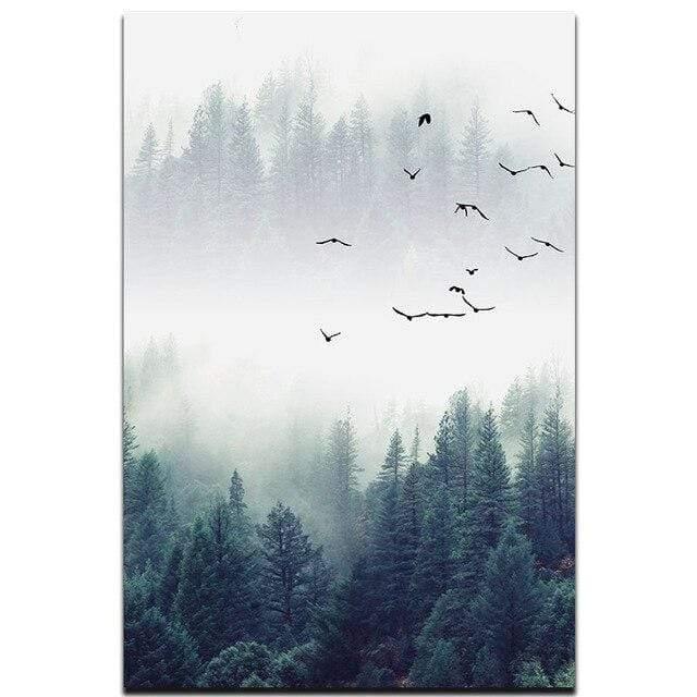 Nordic Forest 3-Piece Minimalist Canvas Wall Art