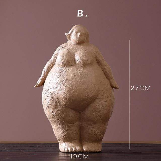 Resin Female Figure Statue for Home Decor