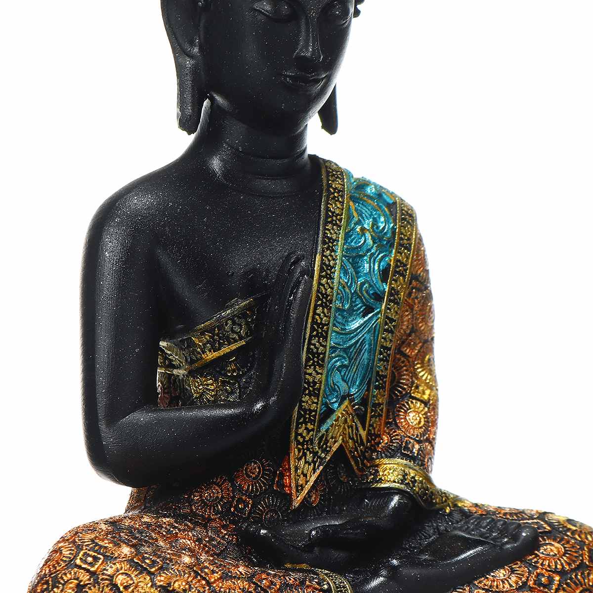 Resin Buddha Statue Figurine for Peaceful Home Decor