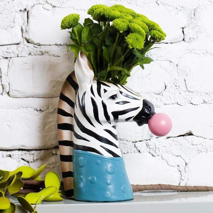 Animal Guardian Flower Vase - Zebra or Giraffe Design