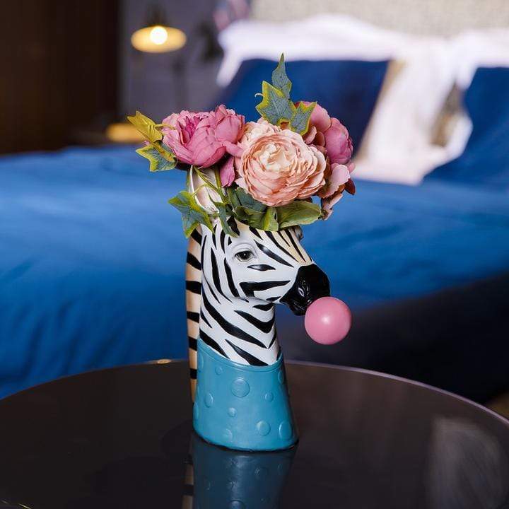 Animal Guardian Flower Vase - Zebra or Giraffe Design
