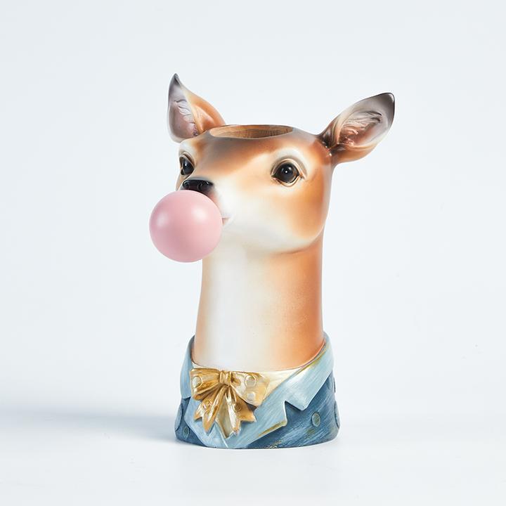 Animal Guardian Flower Vase - Zebra or Giraffe Design