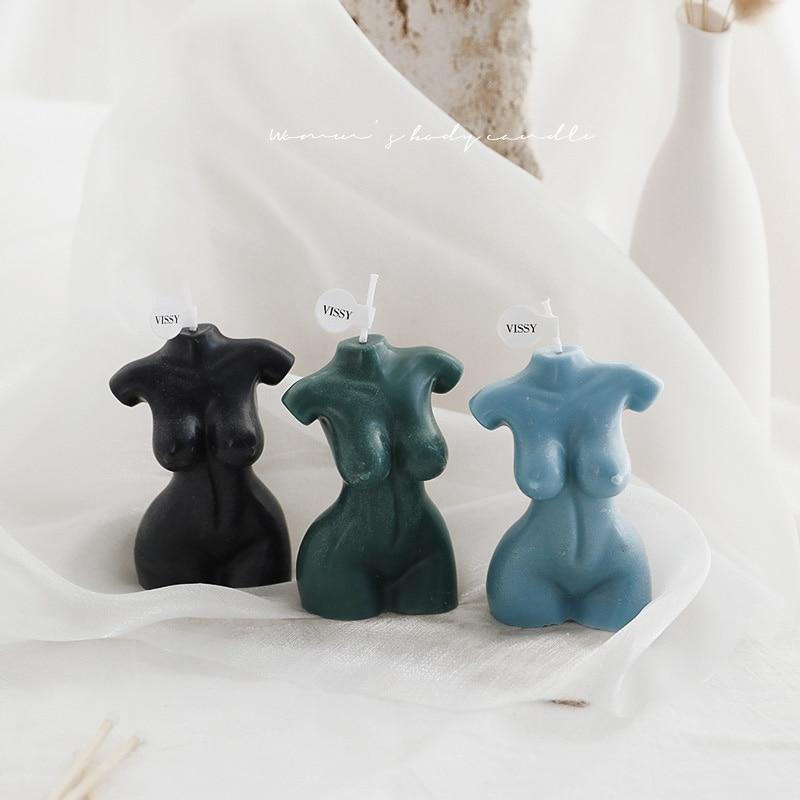 Female Shape Soy Wax Candles - 5 Colors