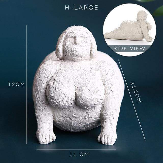 Colorful Resin Female Figure Statue