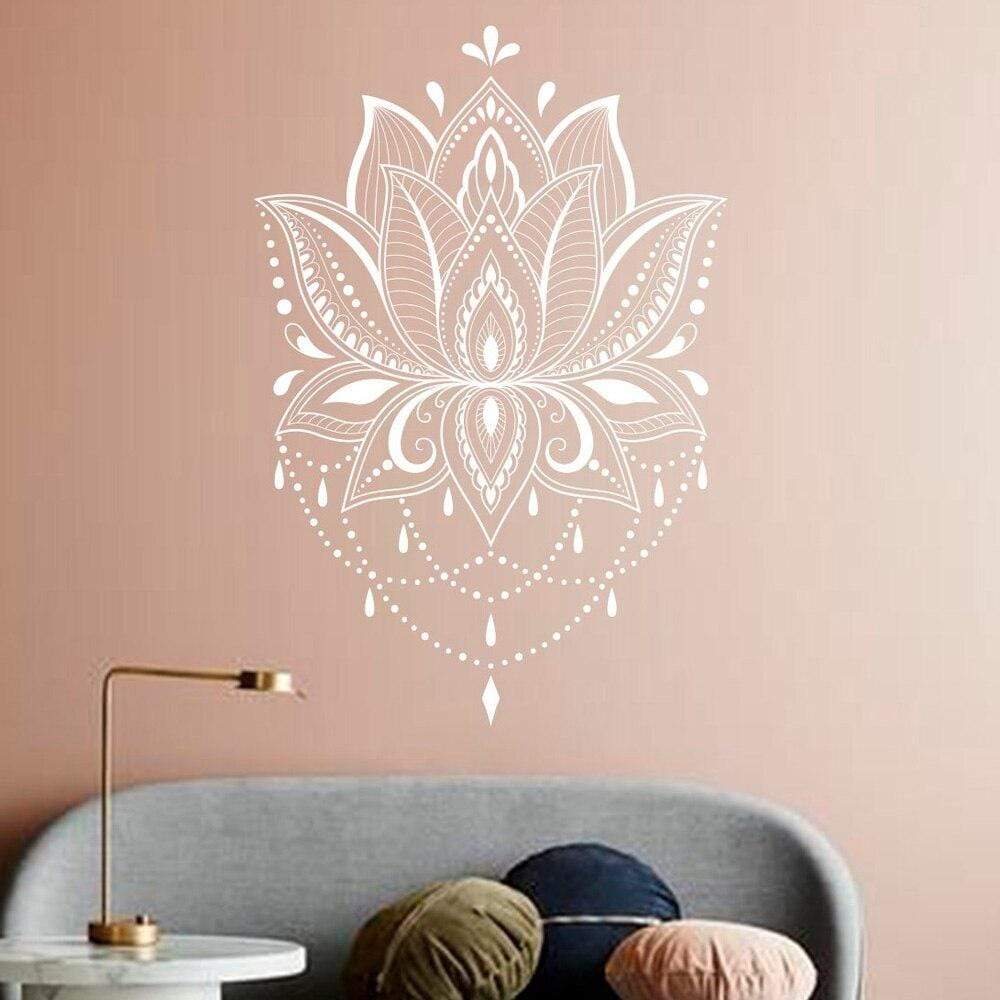 Lotus Mandala PVC Wall Sticker