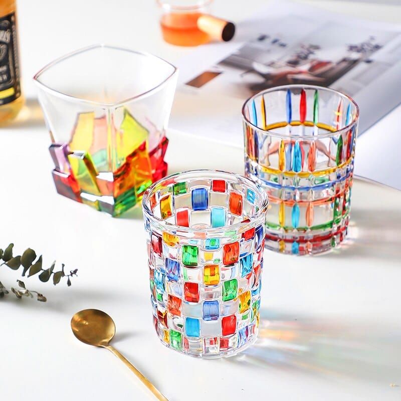 Murano Glass Cocktail Cup with Elegant Design