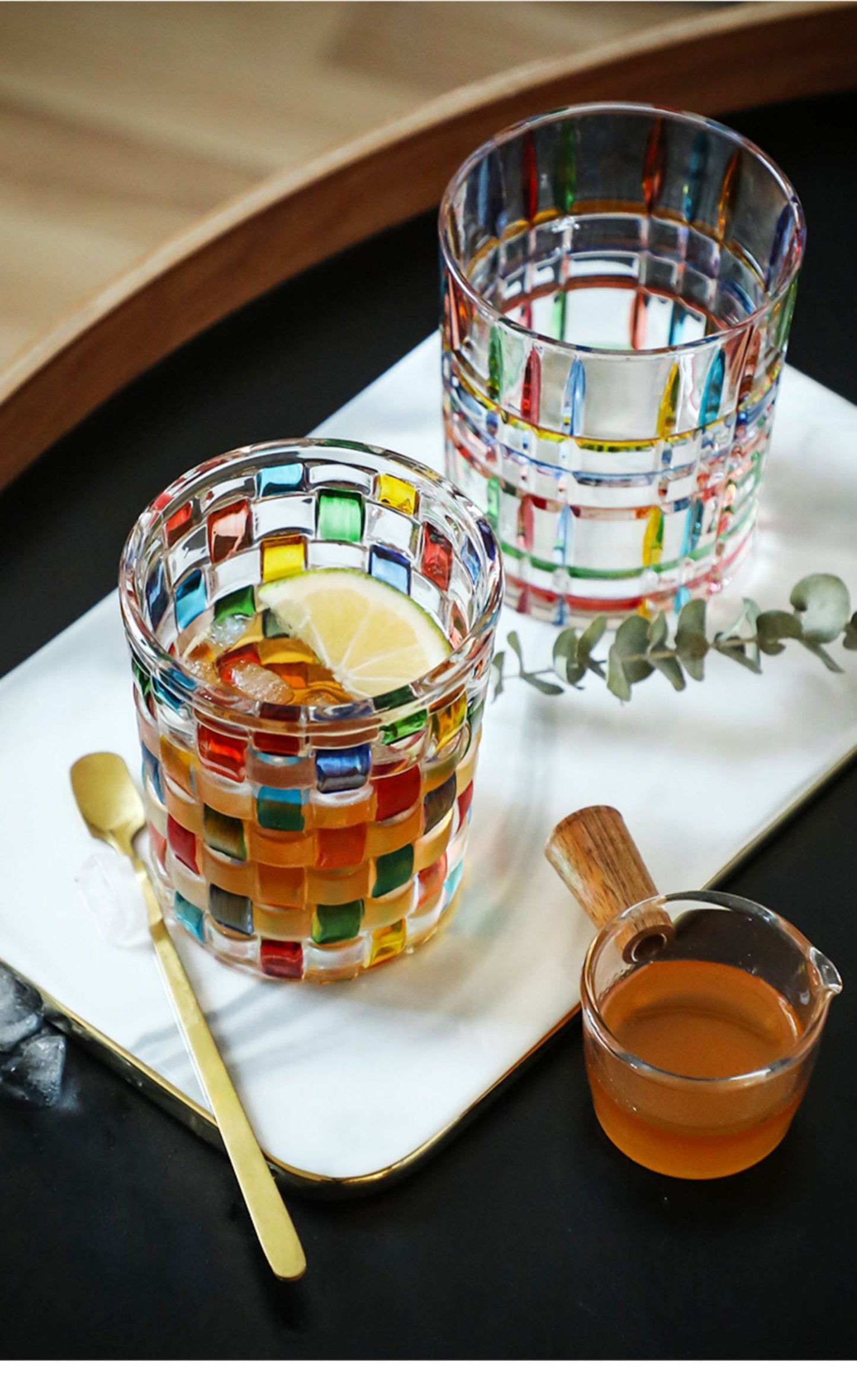 Murano Glass Cocktail Cup with Elegant Design
