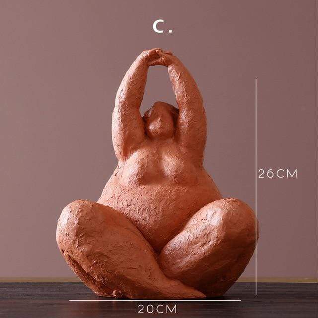 Colorful Resin Female Figure Statue