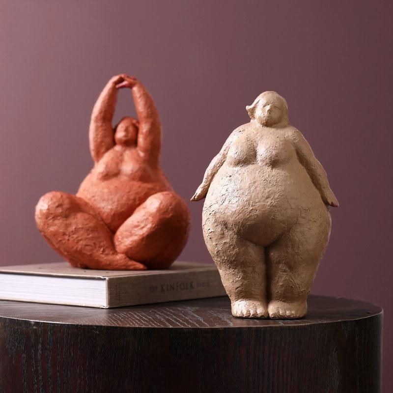 Resin Female Figure Statue for Home Decor