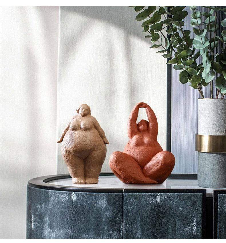 Colorful Resin Female Figure Statue
