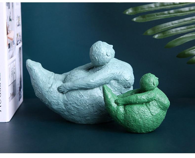 Colorful Resin Female Figure Statue