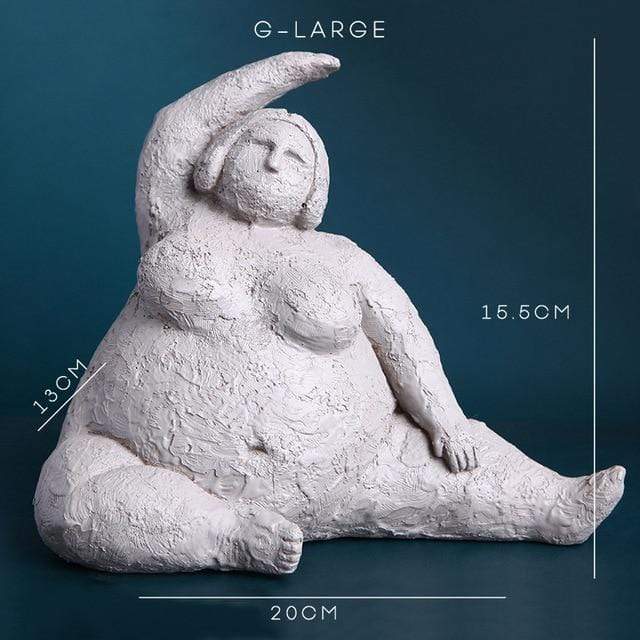 Colorful Resin Female Figure Statue