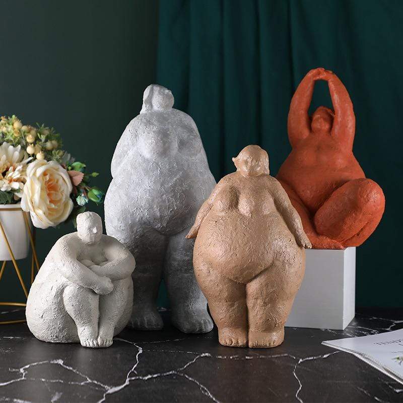 Colorful Resin Female Figure Statue