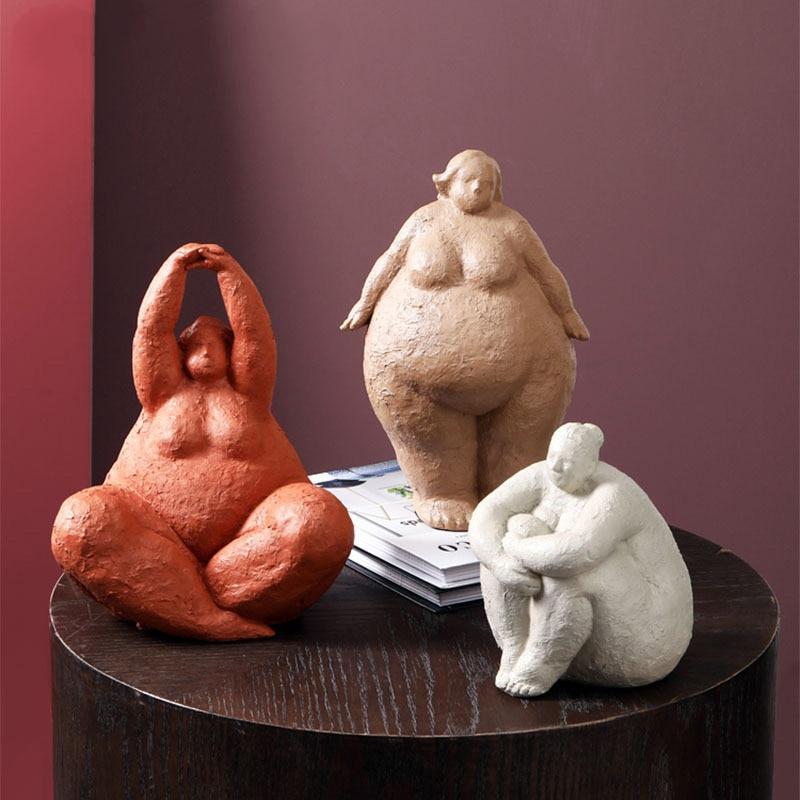 Colorful Resin Female Figure Statue