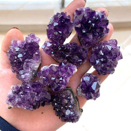 Amethyst Quartz Crystal Cluster for Healing and Spiritual Growth
