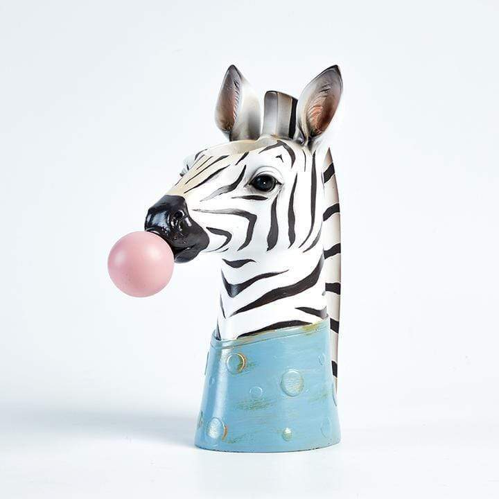 Animal Guardian Flower Vase - Zebra or Giraffe Design