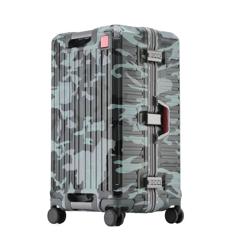Wide Grip Polycarbonate Hard Shell Suitcase with 360° Wheels