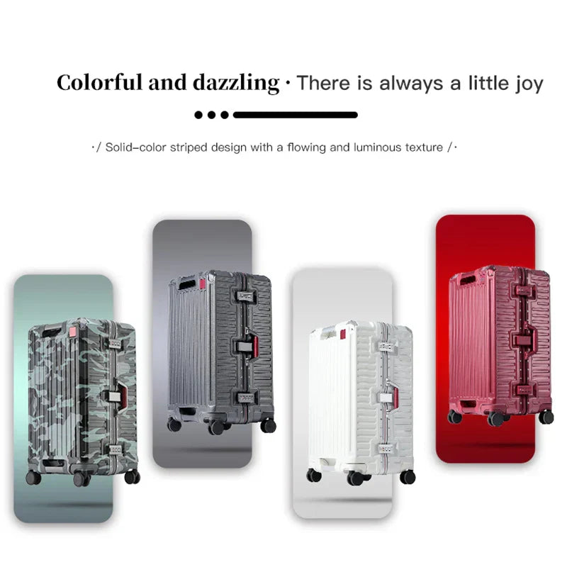 Wide Grip Polycarbonate Hard Shell Suitcase with 360° Wheels