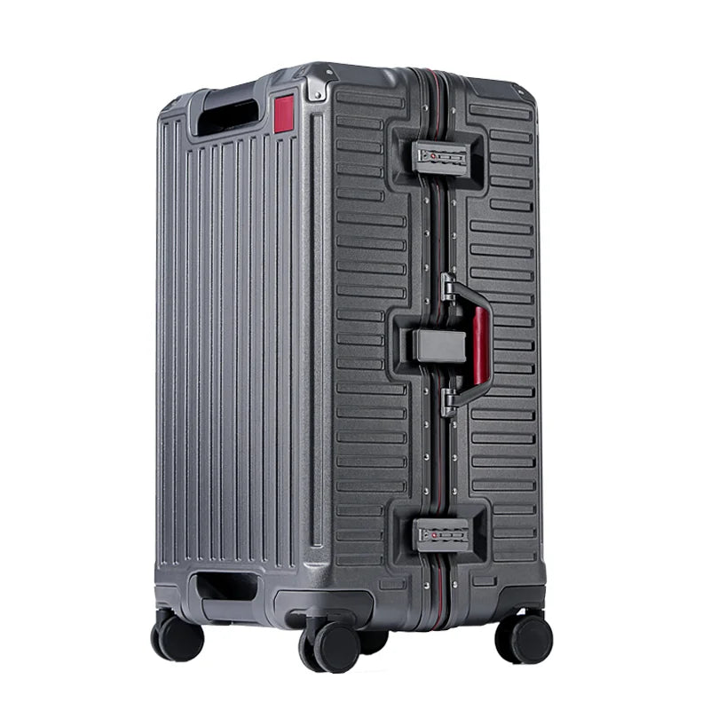 Wide Grip Polycarbonate Hard Shell Suitcase with 360° Wheels