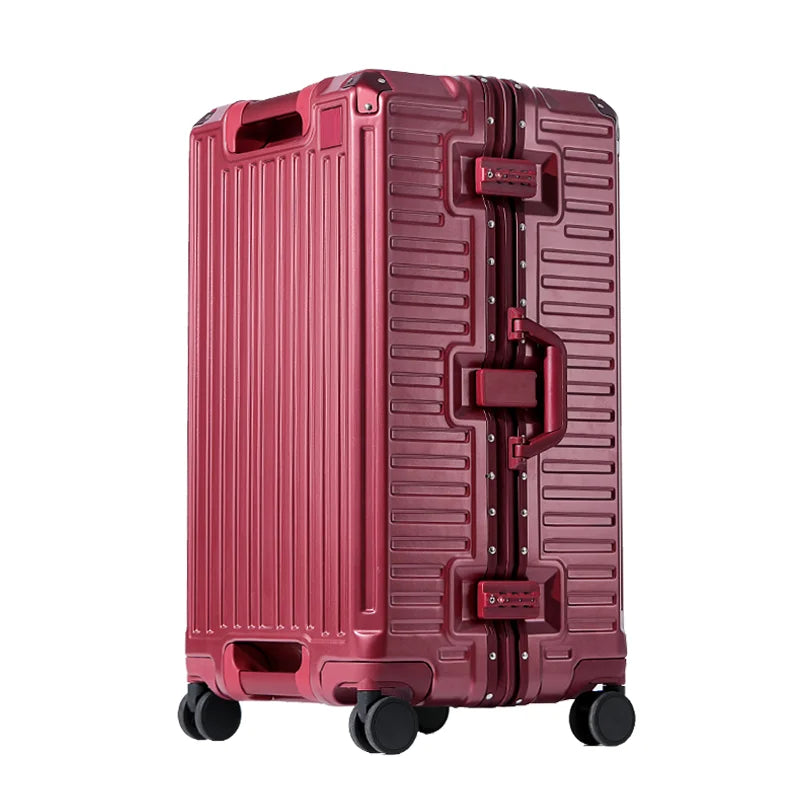 Wide Grip Polycarbonate Hard Shell Suitcase with 360° Wheels
