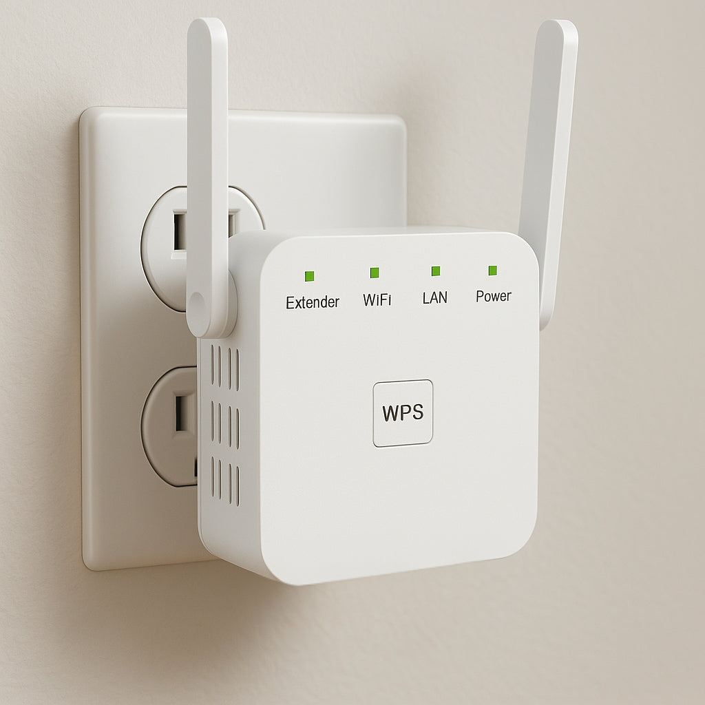Dual-Band WiFi Extender for Stronger Signal and Faster Internet