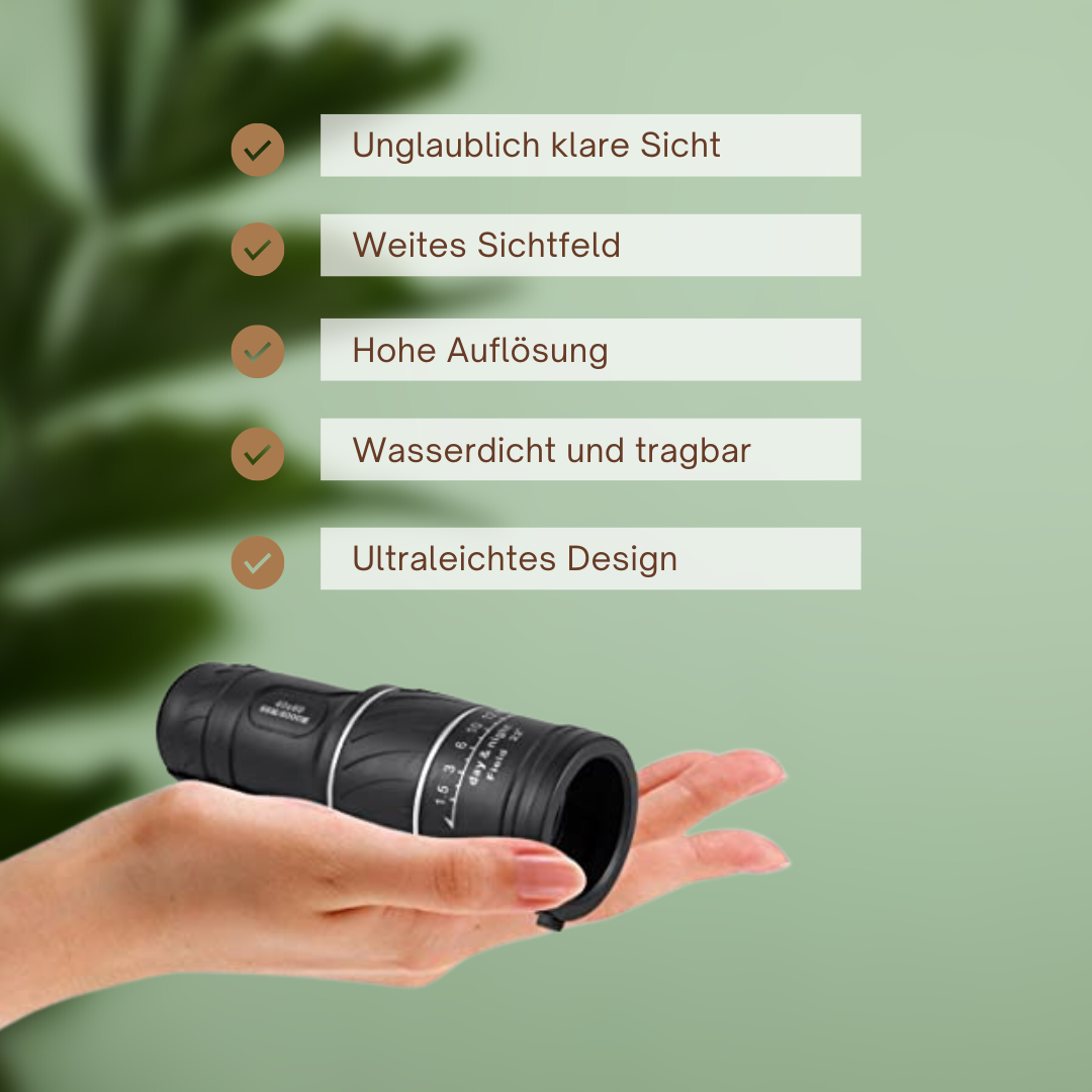 16X Compact Telescope with Clear Optics for Outdoor Adventures