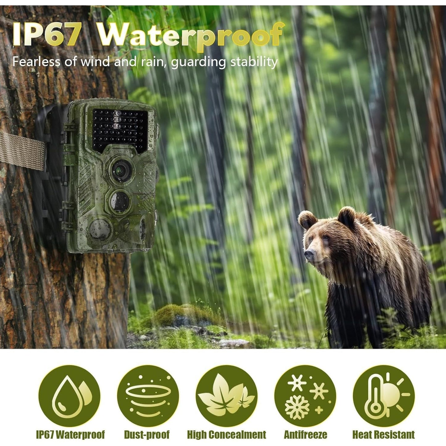 Wildlife Camera with Quick Activation and 21MP Image Quality