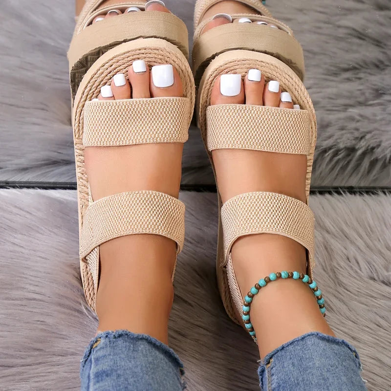 Lightweight Slingback Wedge Sandals for Summer