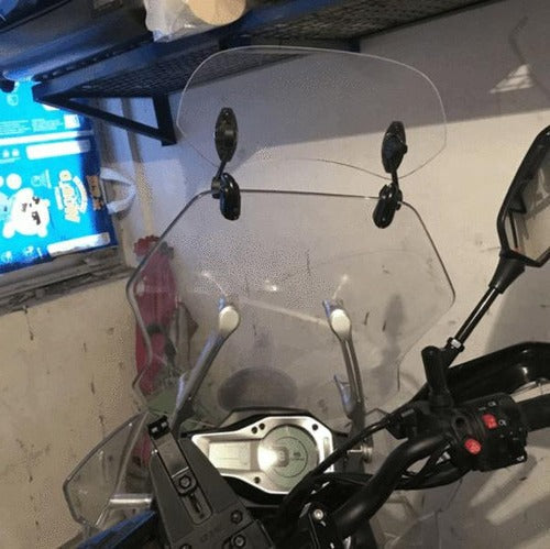 Motorcycle Windshield Extension for Wind Protection and Comfort