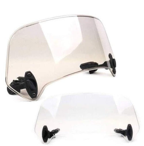 Motorcycle Windshield Extension for Wind Protection and Comfort