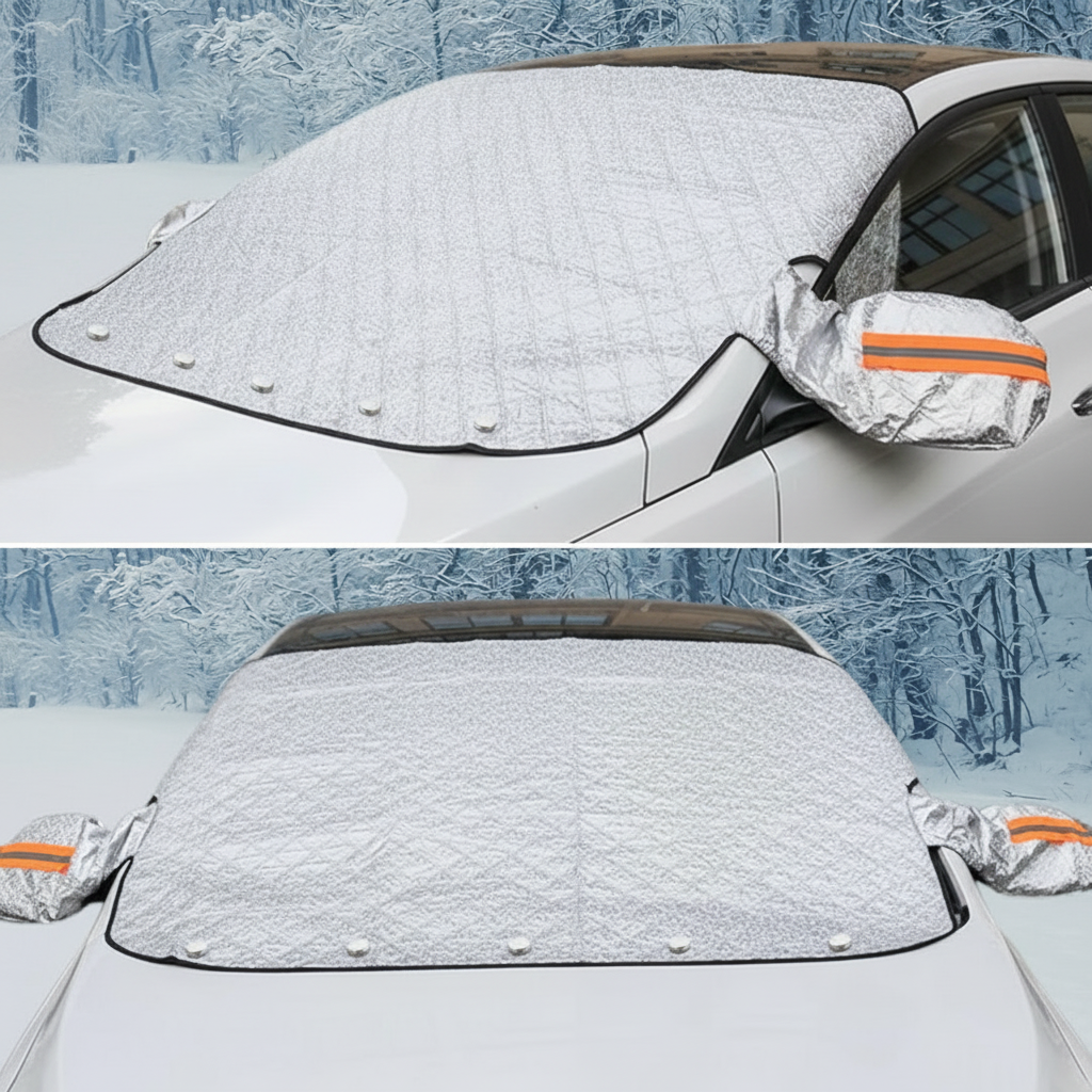 All-Season Windshield Cover for Snow, Ice, and Sun Protection