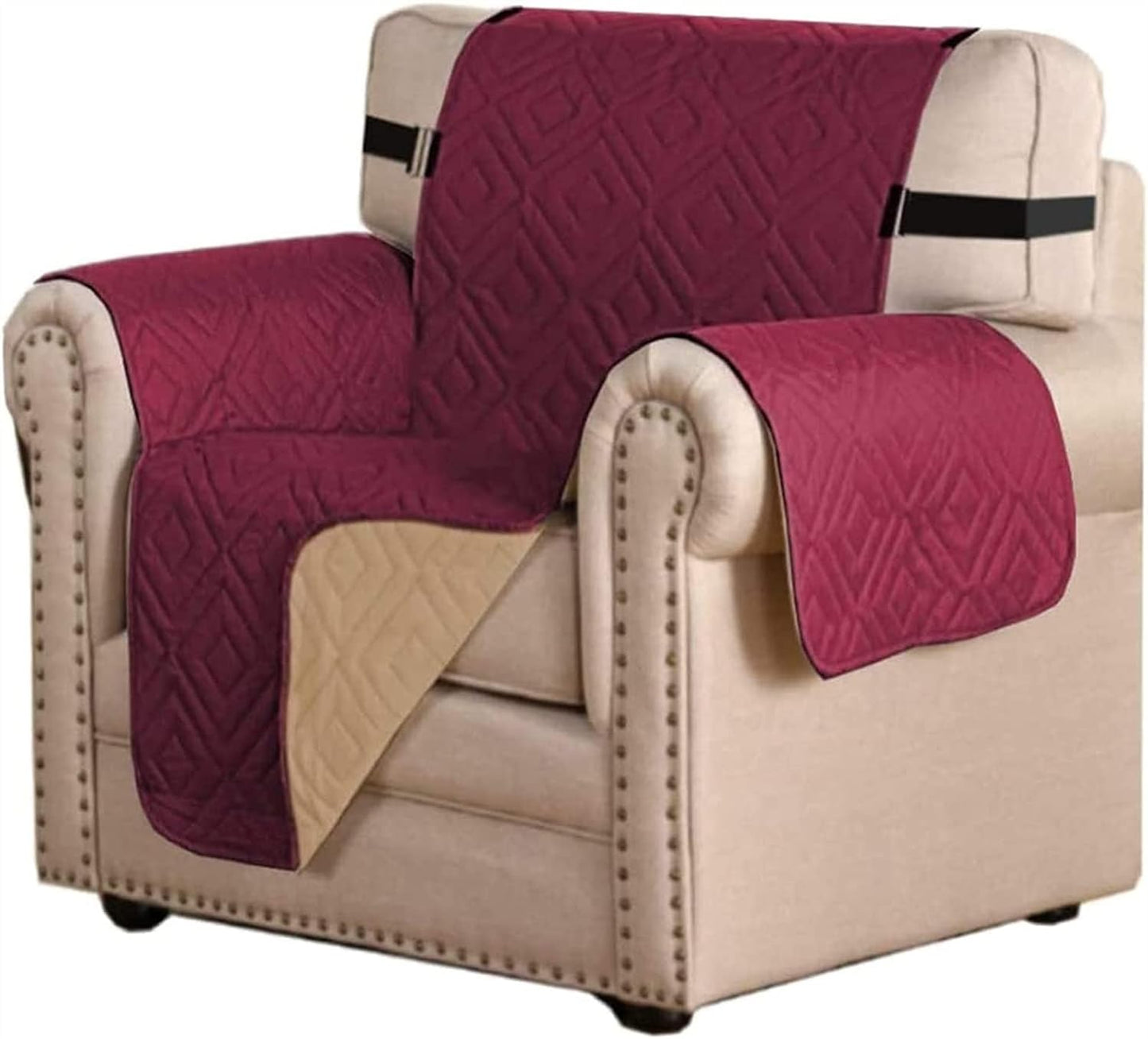 Water-Repellent Quilted Sofa Cover Pet Protector Non-Slip Throw