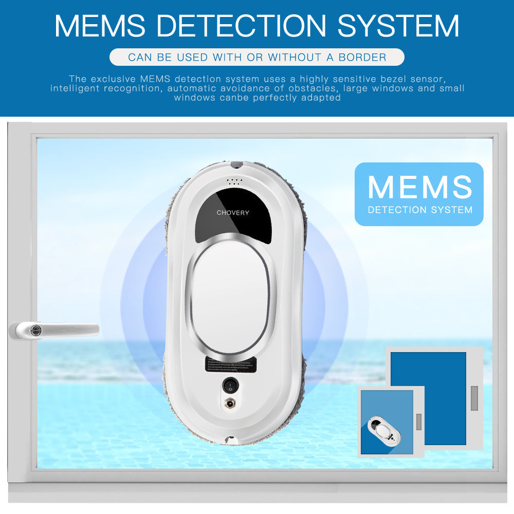 Automatic Glass Cleaner with Remote Control for Windows and Mirrors
