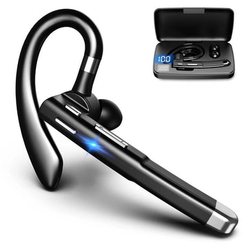 Wireless Bluetooth 5.1 Headset with Dual Microphone and Long Battery Life