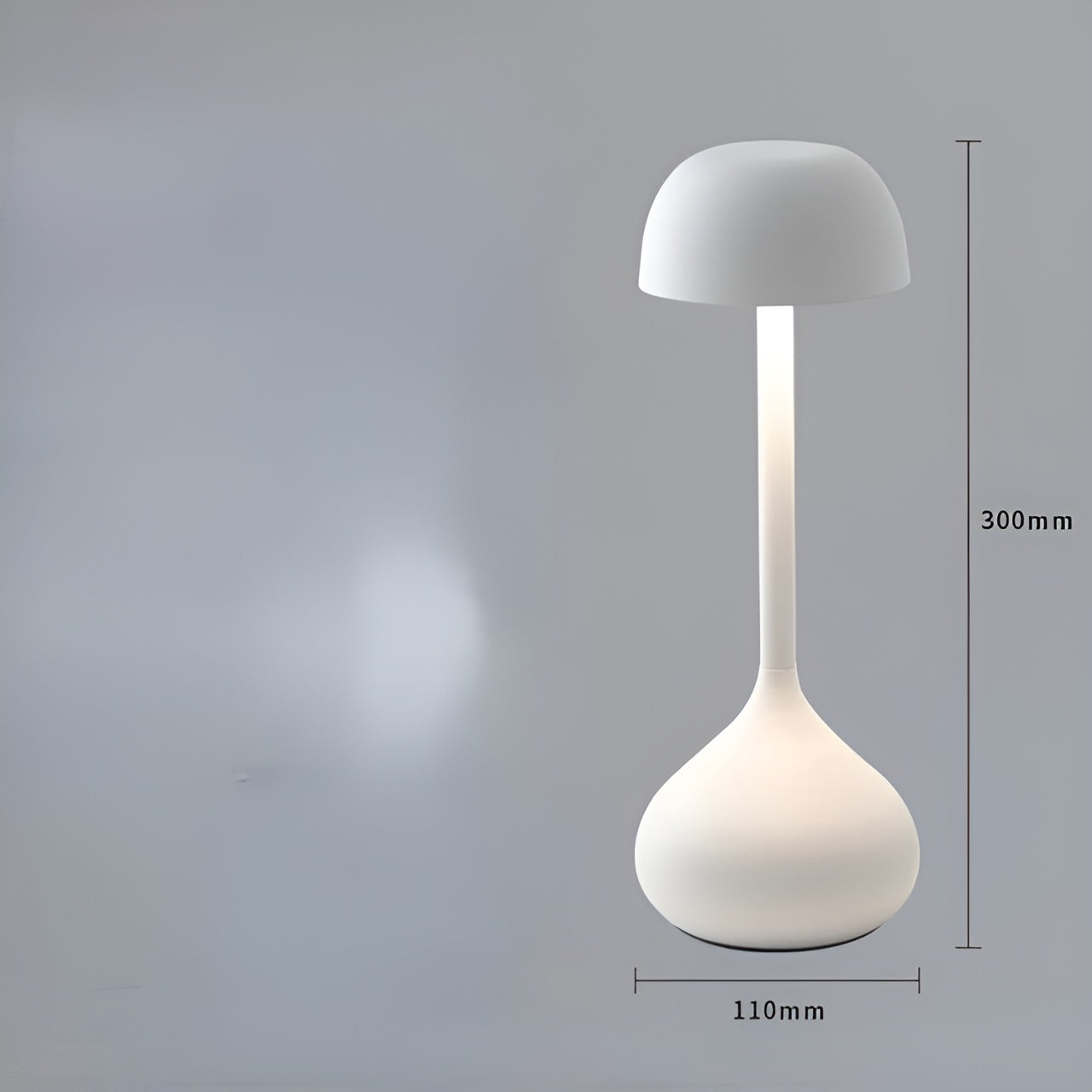 Wireless Dimmable Mushroom Table Lamp