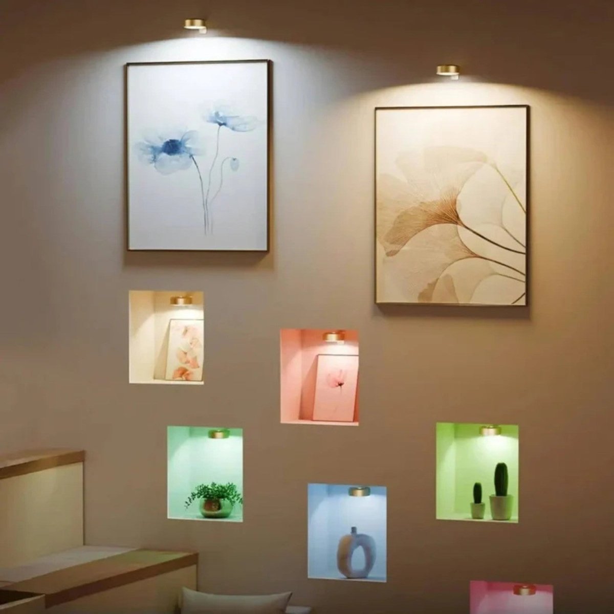 Rechargeable Wireless Wall Picture Light with Multiple Light Modes