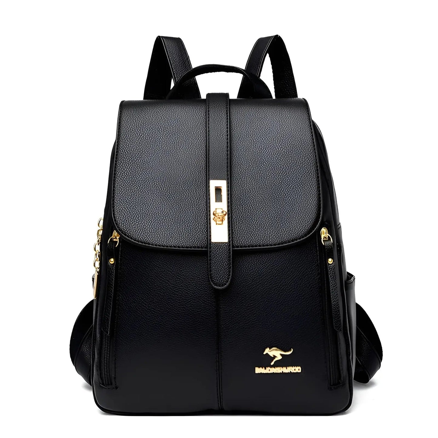 Premium Leather Women's Backpack with Multiple Compartments