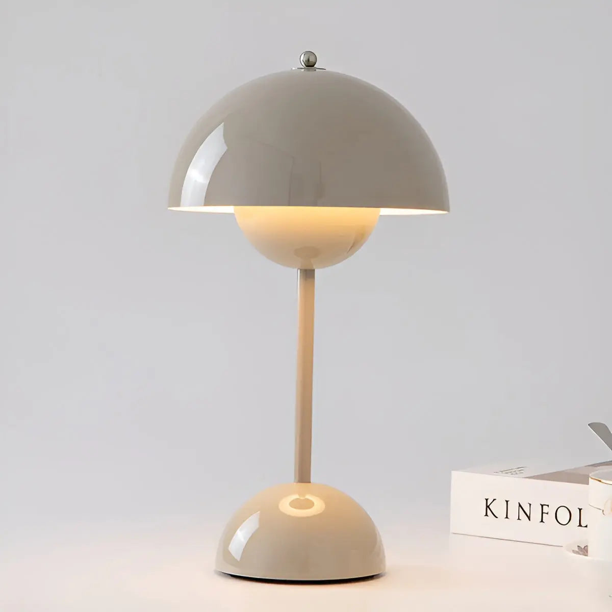 Scandinavian Stainless Steel Table Lamp with Adjustable Light