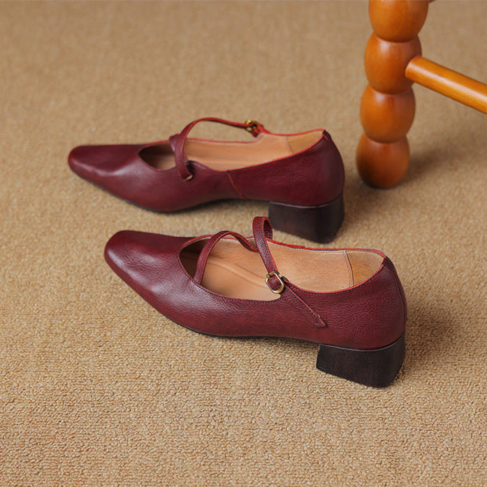 Tapered Heel Women's Pumps with Cushioned Interior