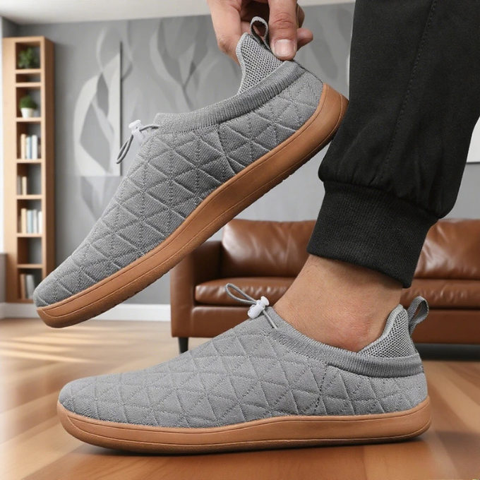 Men's Slip-On Quilted Mesh Sneakers for All-Day Comfort