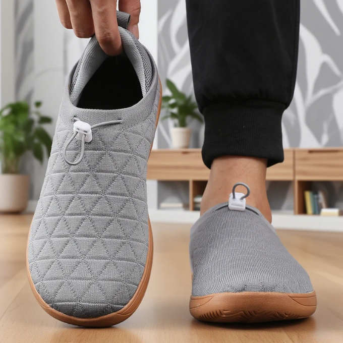 Men's Slip-On Quilted Mesh Sneakers for All-Day Comfort