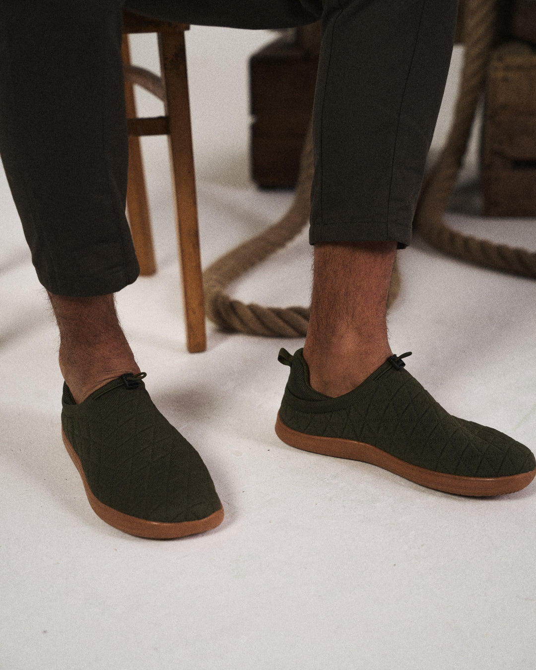 Men's Slip-On Quilted Mesh Sneakers for All-Day Comfort