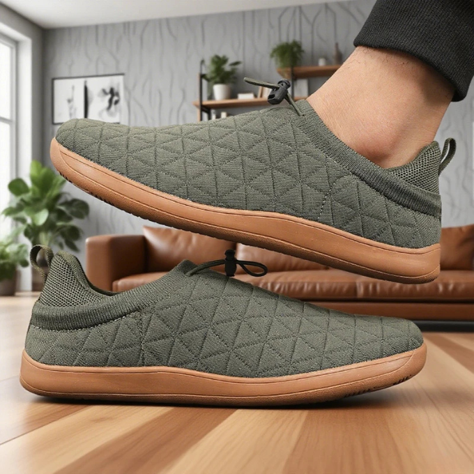 Men's Slip-On Quilted Mesh Sneakers for All-Day Comfort