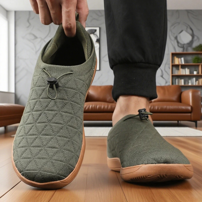 Men's Slip-On Quilted Mesh Sneakers for All-Day Comfort