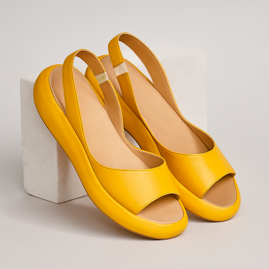 Open-Toe Slingback Flat Sandals for Women