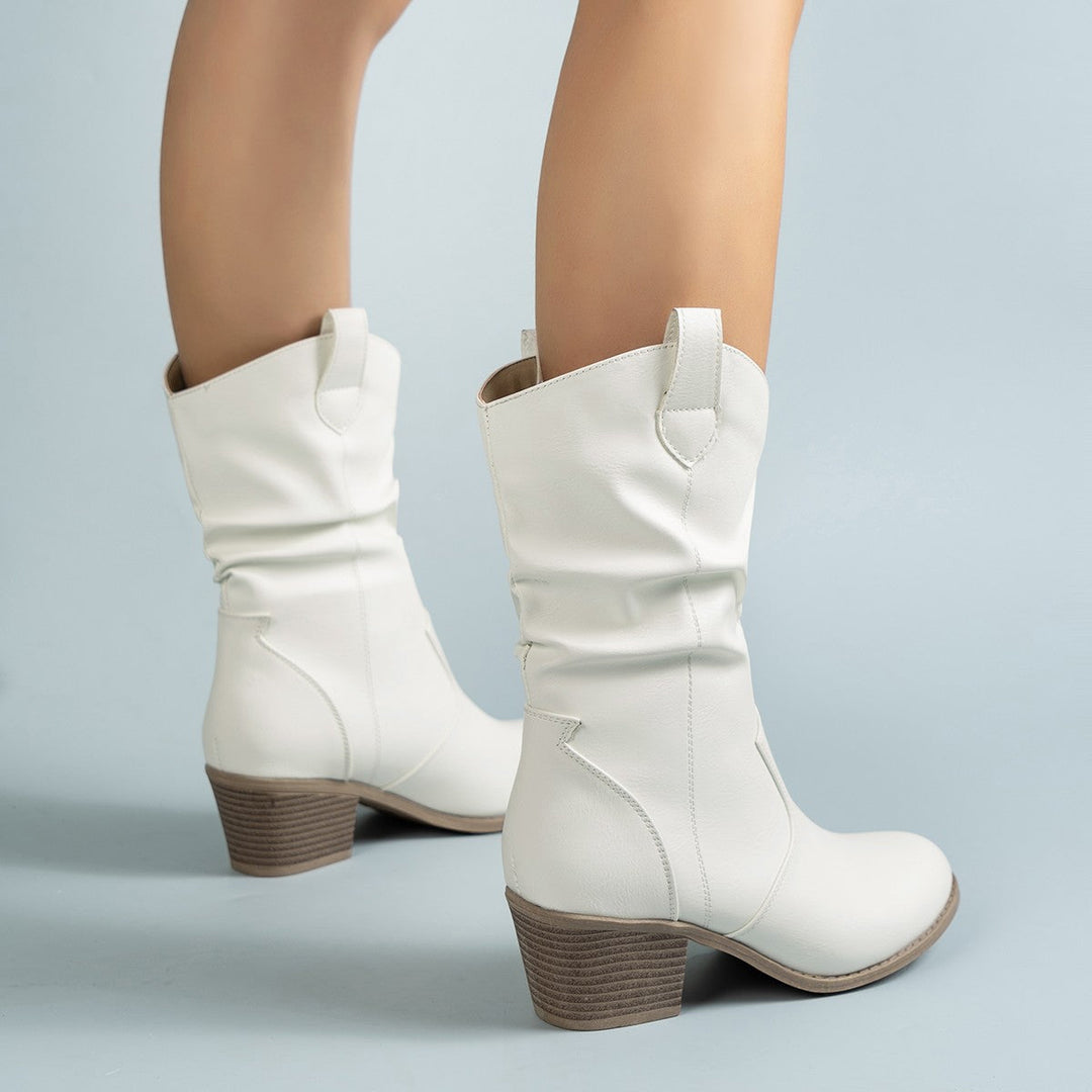 Mid-Calf Premium Western Cowboy Boots for Women