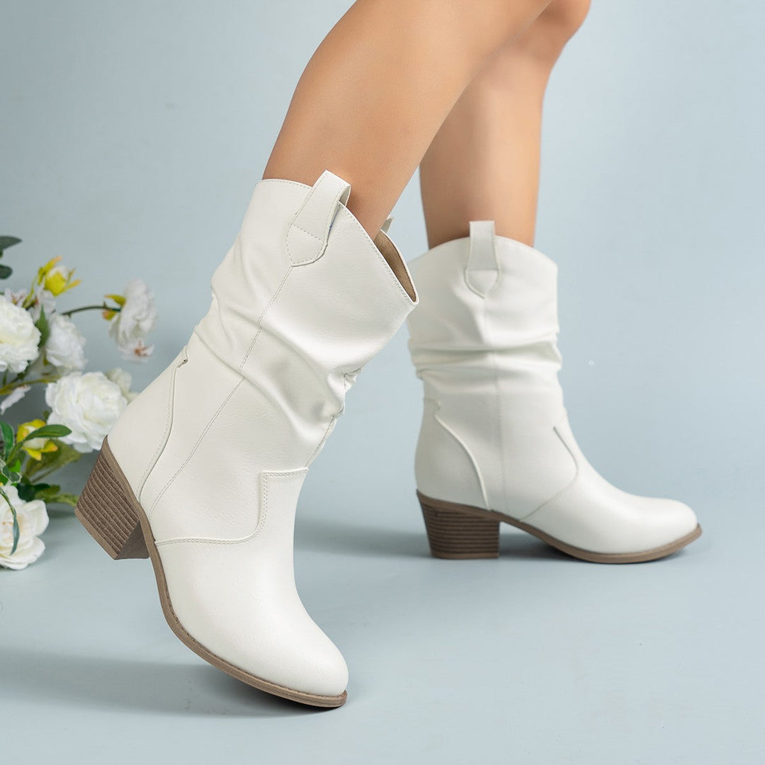 Mid-Calf Premium Western Cowboy Boots for Women