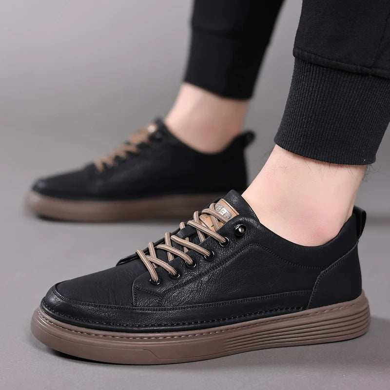 Men's Lightweight Casual Sneakers with Ridged Sole