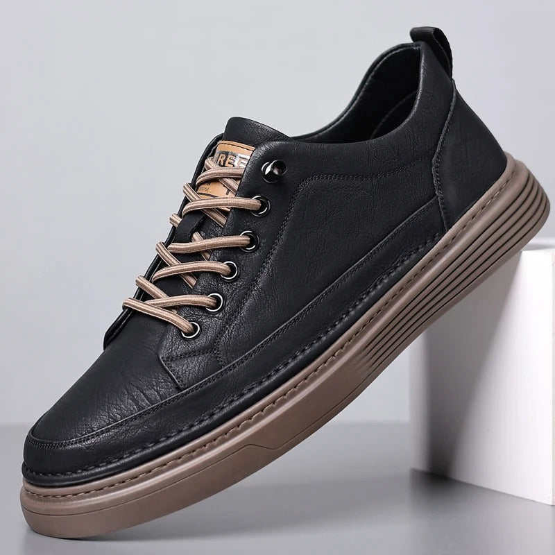Men's Lightweight Casual Sneakers with Ridged Sole